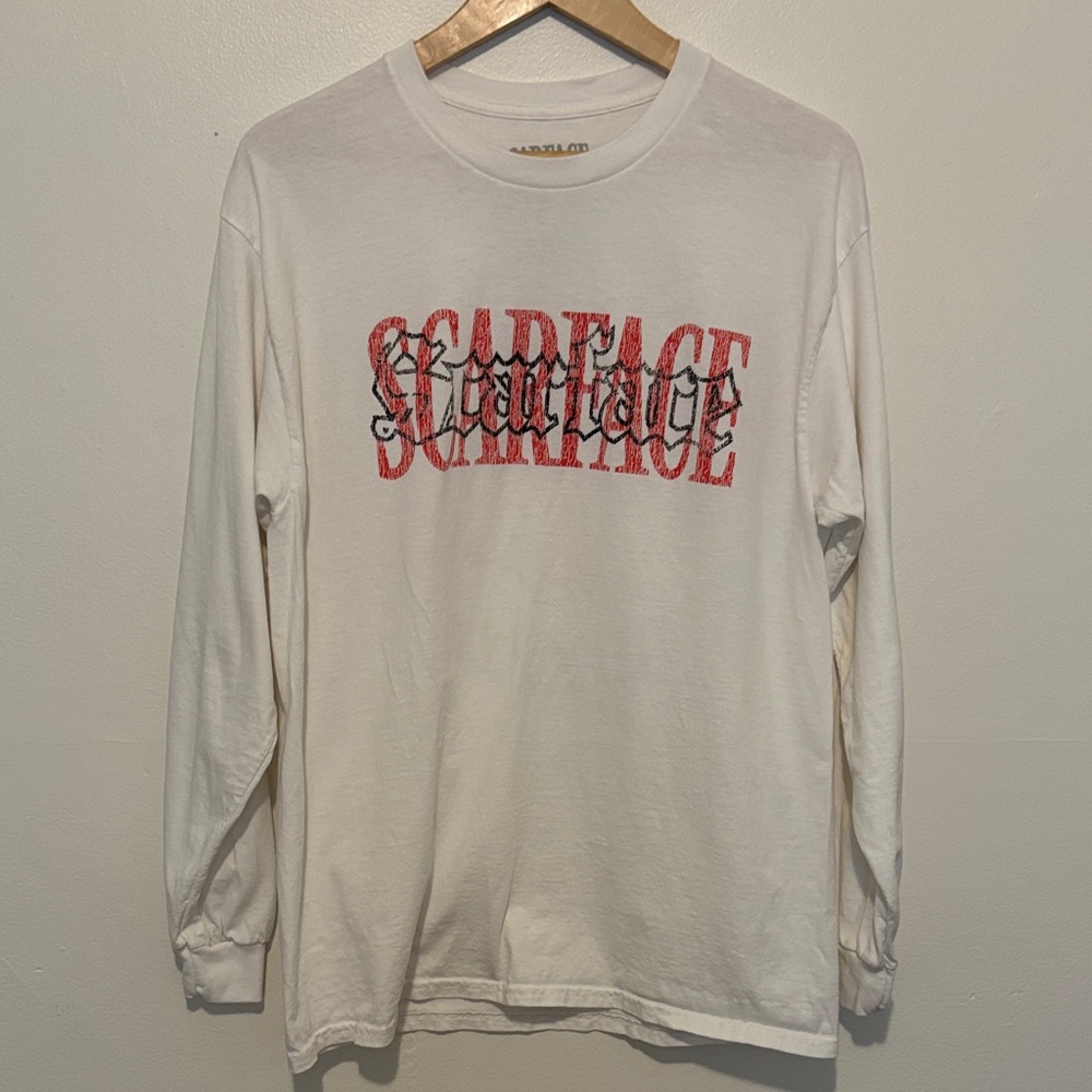 White Scarface Long Sleeve Shirt